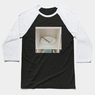 White Plates and Chopsticks Baseball T-Shirt